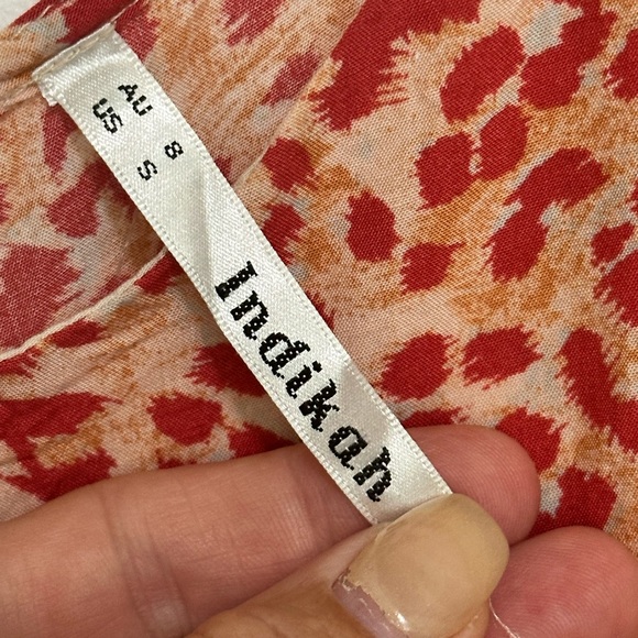 Indikah Leopard Print Wrap Dress – Women’s Small (US 4, AU 8) - Picture 6 of 8